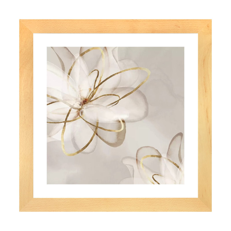 Beauté transparente I - Imprimé, H 16 po x l 16 po, Papier dans un cadre photo, Natural Wood