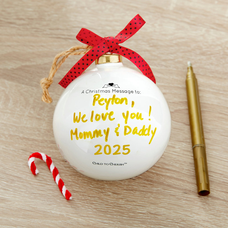 Ornement de Noël personnalisable