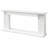 70" White Fireplace Mantel Surround With Open Display Shelf, Freestanding Decorative Mantel Console