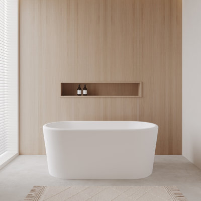 Ursula 59'' x 27.5'' Soaking Acrylic Bathtub