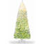 Arbre de Noël 6 pi / 7,5 pi pré-éclairé, arbre de Noël artificiel floqué mince, branches articulées et support en métal pour la maison, le bureau ou les fêtes-2054314725-2054314724