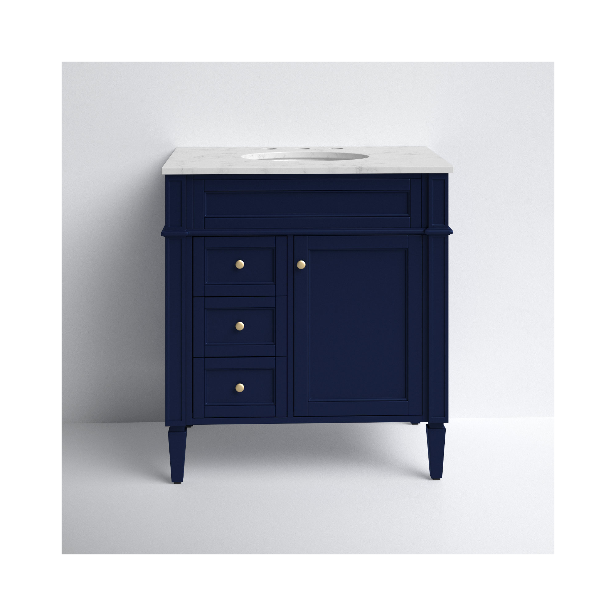 Rivers 32'' Single Bathroom Vanity, Blue