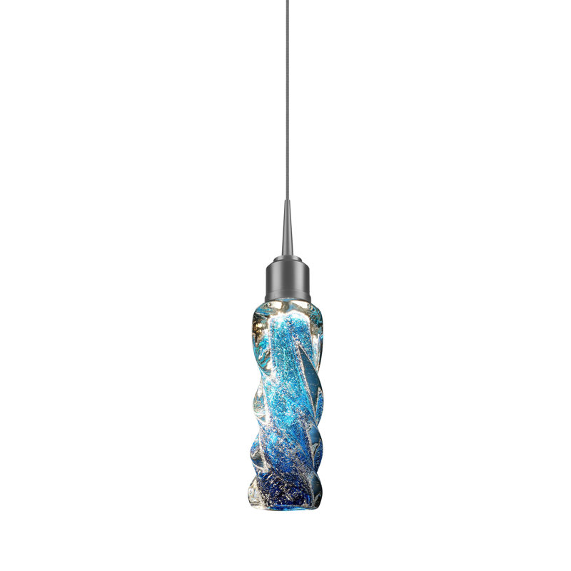 Luminaire suspendu à DEL Aria, Bleu