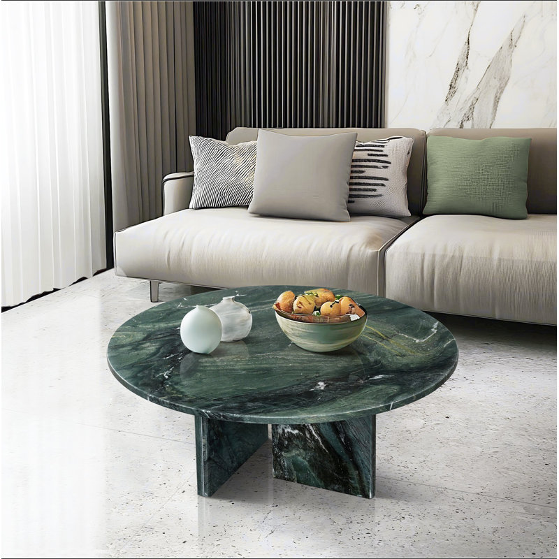 Table basse en marbre naturel, petite table, table de salon, pierre naturelle, 27,6 h 12,6 pouces / 70 h 32 cm, marbre véritable, marbre véritable