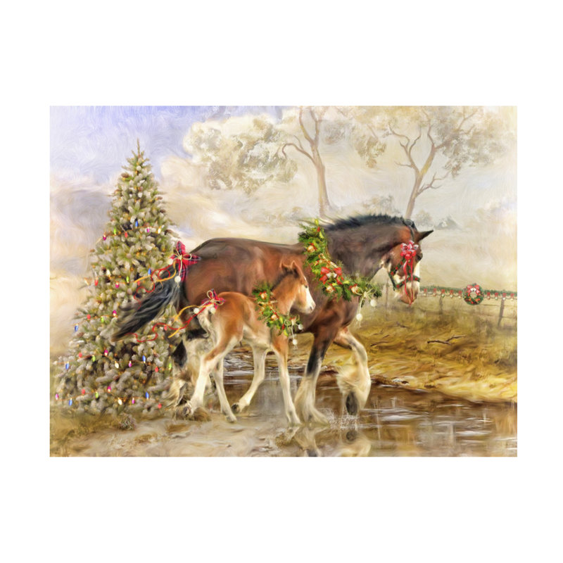 Art sur toile Troud Simmonds The Gift - Christmas Collab 2018, H 14 po x l 19 po x P 2 po