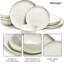 Service de table 12 pièces en porcelaine blanche Sango Gansevoort