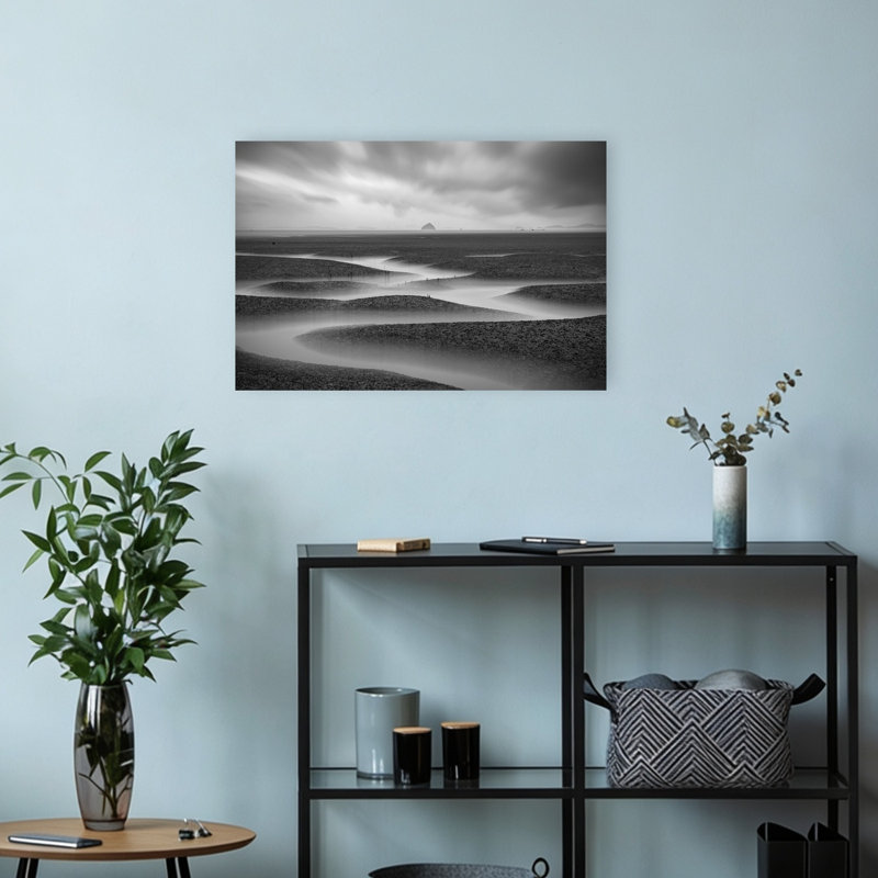 Reproduction d'art mural Misty Tidal, H 12 po x l 18 po