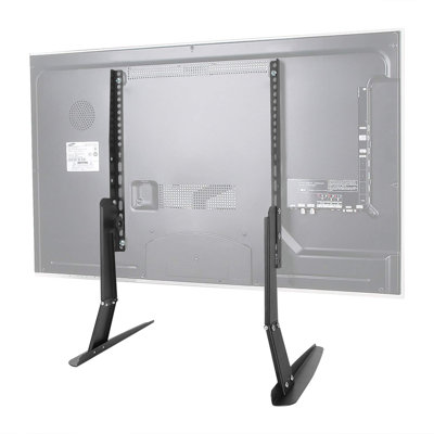 Aivis Black Adjustability Multi Screen Desktop Mount for Greater Than 50" with Shelving, Holds up to 50 kg.