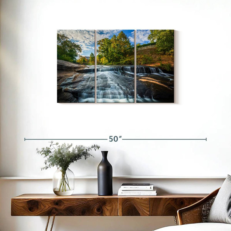 Alvord Greenville Waterfall, 20" H x 33" W