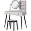 Dressing Table with Mirror and Drawers