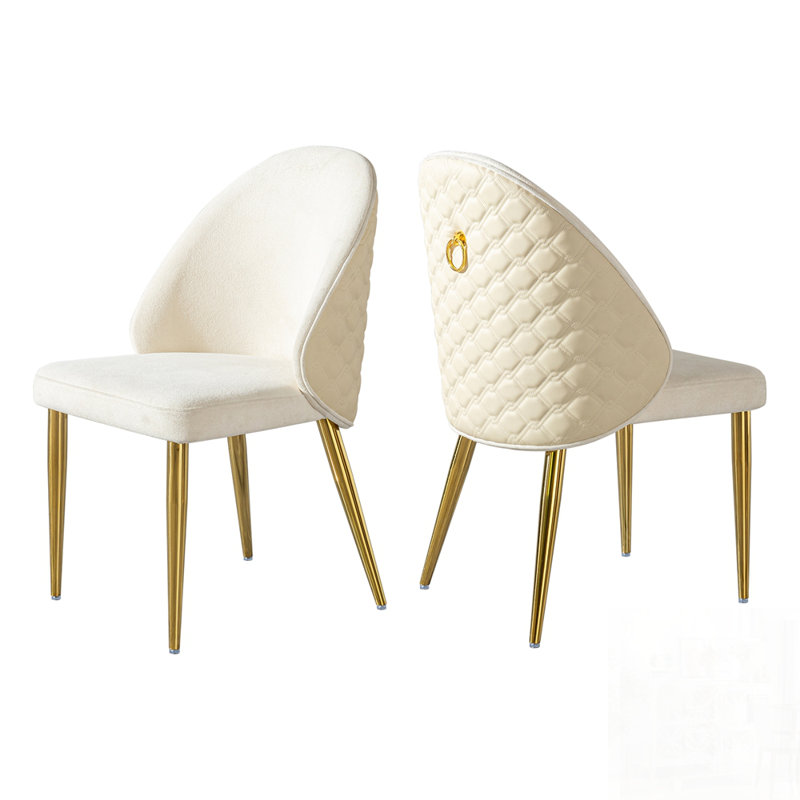 Chaise de salle à manger en acier inoxydable avec conception ergonomique et fabrication durable pour les intérieurs modernes