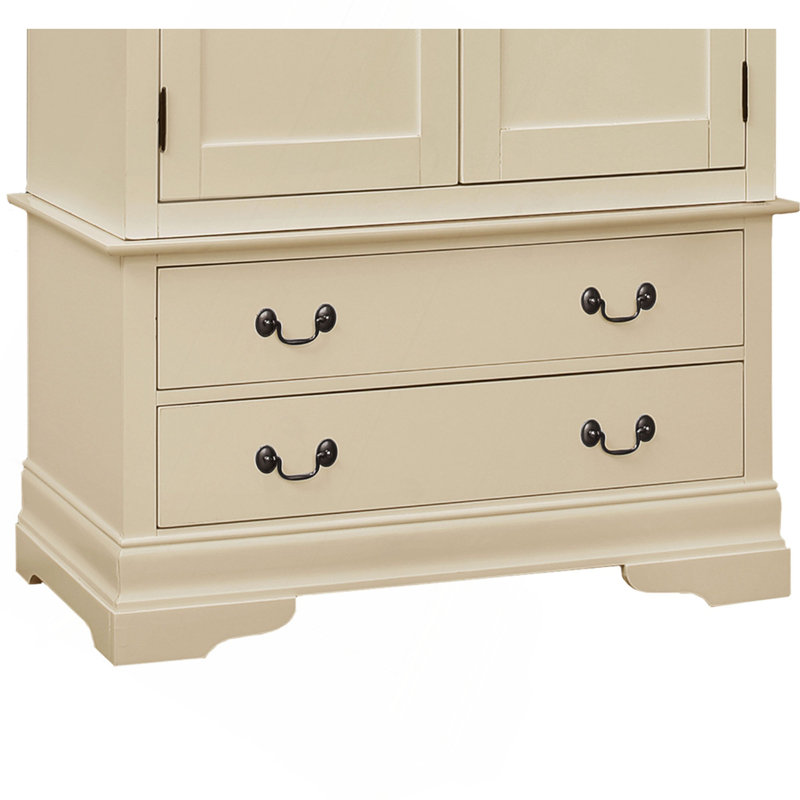 Armoire élégante beige traditionnelle, Beige