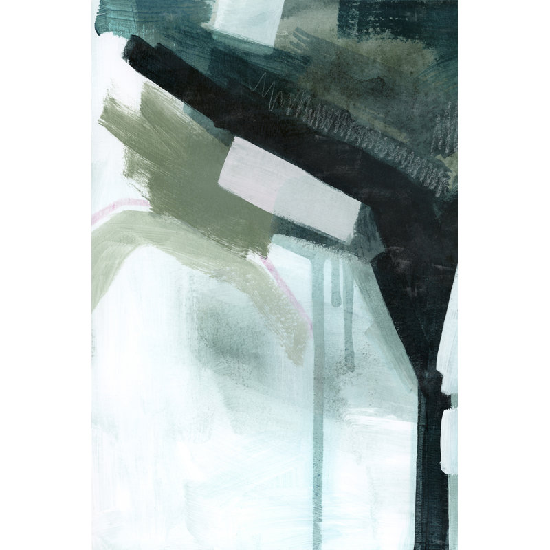 Mossy Arch II by Grace Popp - Painting on Canvas, 91 cm H x 61 cm W, Black Floater Framed