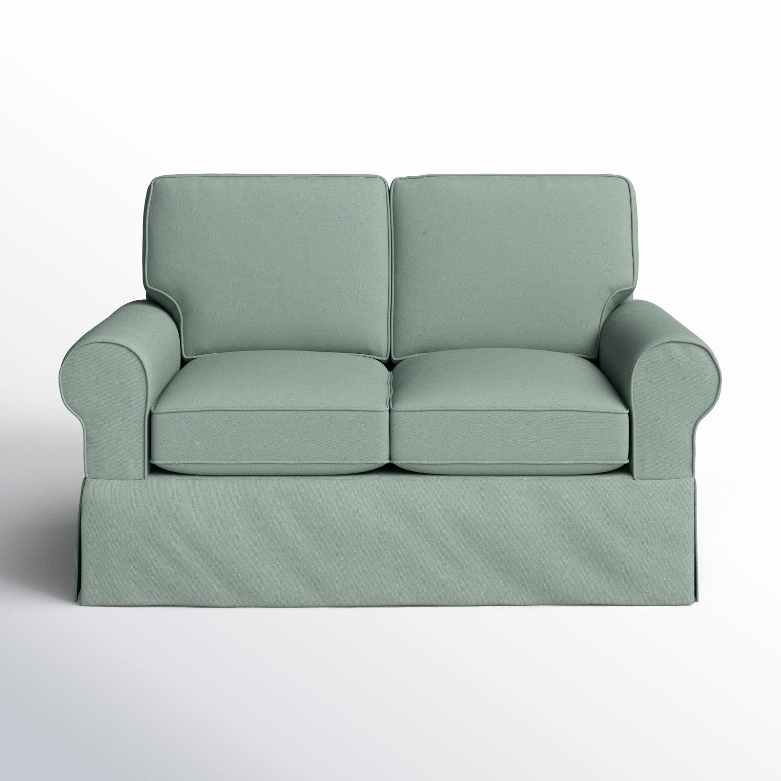 Porter 62'' Slipcovered Loveseat, Bayou Spray Canvas