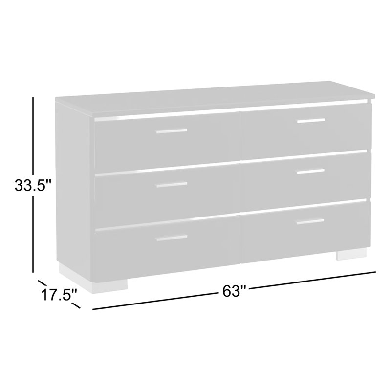 Commode 6 tiroirs Arosh