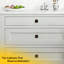 Bouton d'armoire carré contemporain Brixwell BXB80072ORB, zinc, longueur 1-1 / 8 po, largeur 1-1 / 8 po, finition bronze huilé