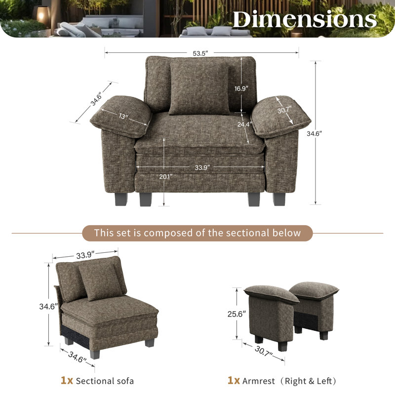 Upholstered Accent Chair, Slate Grey Chenille