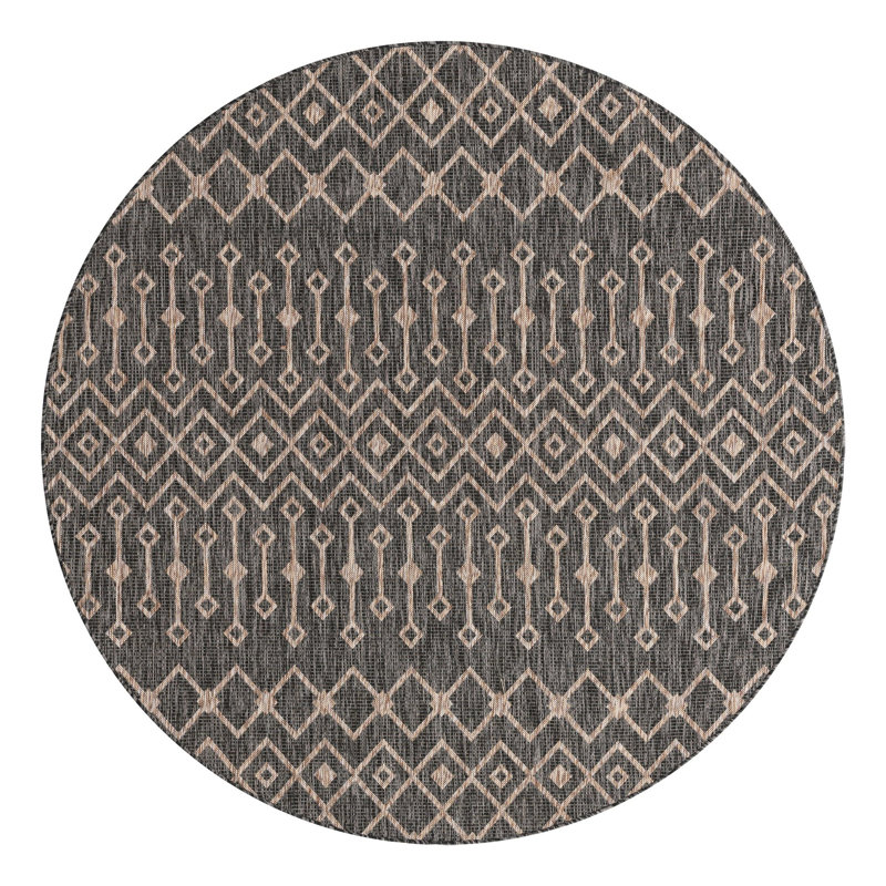 Leyla Geometric Indoor Rug, Round 7'10"