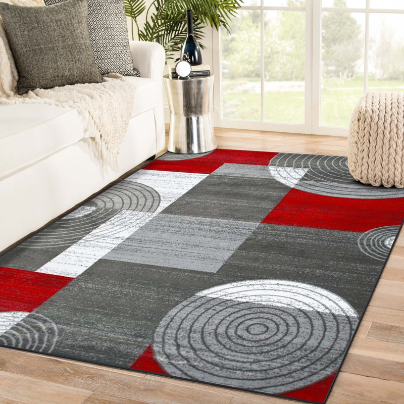 Tapis rouge Modern Trendz, Rectangle 5 pi x 7 pi