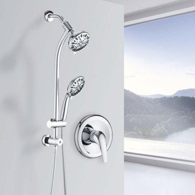 Système de douche complet avec valve brute