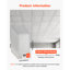 Dalles de plafond en PVC 24 x 48 po, paquet de 10, aspect marbre blanc, panneaux en mousse de PVC, fixation sur grille, résistants à l'eau, découpe flexible, faciles à nettoyer, finition décorative moderne pour la maison et les bureaux.