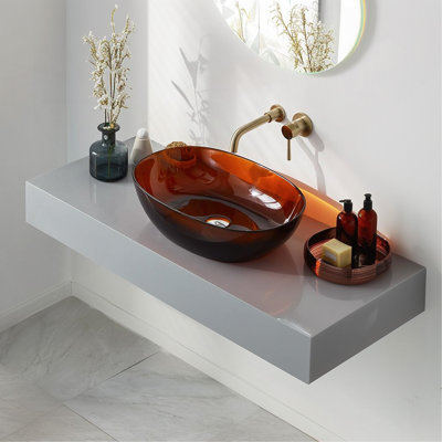 Vessel Sink Resin Bathroom Sink Modern