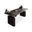Bureau debout noir en bois manufacturé-1394196739