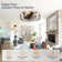 20" Farmhouse Low Profile Caged Ceiling Fans With Lights And Remote, Flush Mount Ceiling Fan