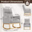 Linen Fabric+ Manufactured Wood Rocking Chair-636193824-636193831