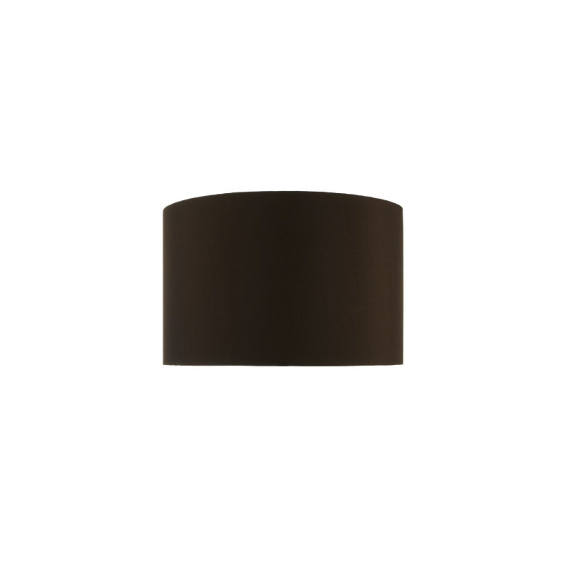 24cm H Silk Drum Lamp Shade in Brown