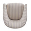 Fauteuil demi-tonneau avec coussin moelleux