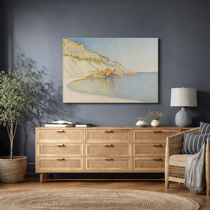 Coastal Cliff Seaside, Toile tendue, H 24 po x l 36 po