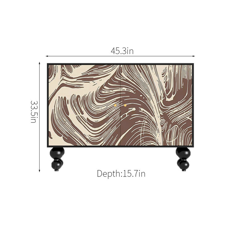 Solid Wood Accent Cabinet