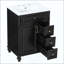 Meuble-lavabo de salle de bain avec lavabo, meuble-lavabo autoportant avec tiroir rabattable, 3 tiroirs et armoire de rangement, bois massif et panneau de fibres à densité moyenne, comptoir de lavabo en céramique (robinet non inclus)-1713487708