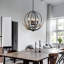 Lustre rustique à 4 lumières à intensité variable de 20,4 po avec résine et 4 branches en bois et abat-jour en métal rétro-698250323-659078765