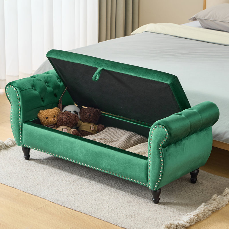 Banc avec repose-pieds Velvet