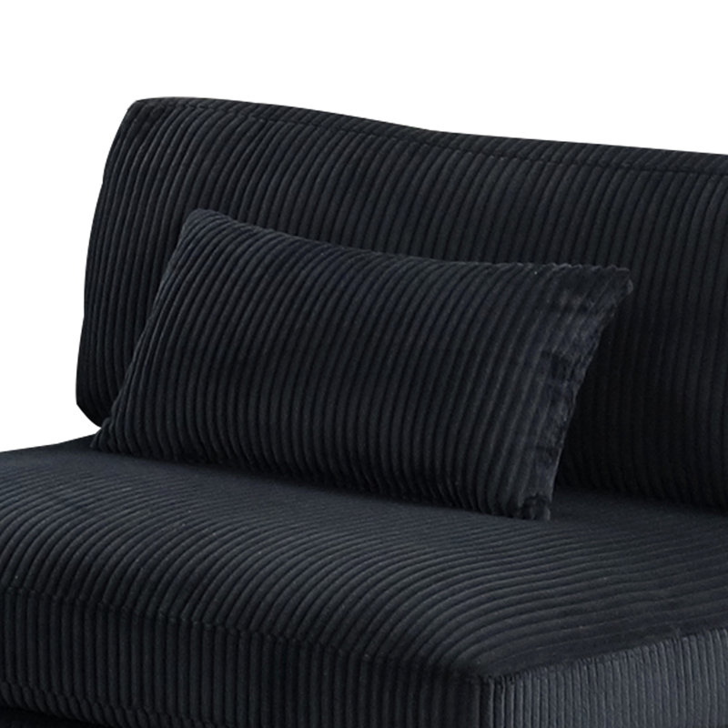 Chaise rembourrée de style moderne, Noir