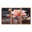 Klerken - ensemble d'art mural rose-108463238-108463239