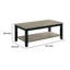 Table basse à 4 pieds avec rangement Dellan