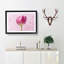 Perfectly Pink Tulip Flower - Single Picture Frame Print on MDF-56704485-56704484