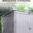 Galvanized Steel Metal Outdoor Bin Shed - 2 Trash Cans, Easy Assembly, Gray For Lawn Garbage Can Capacity, Lockable, Backyard Storage