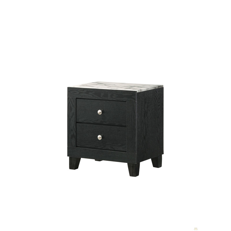 Table de chevet 2 tiroirs 1Pc