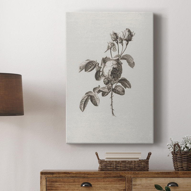 Imprimé floral rétro CCXXVII - galerie Cavas, H 60 po x l 40 po