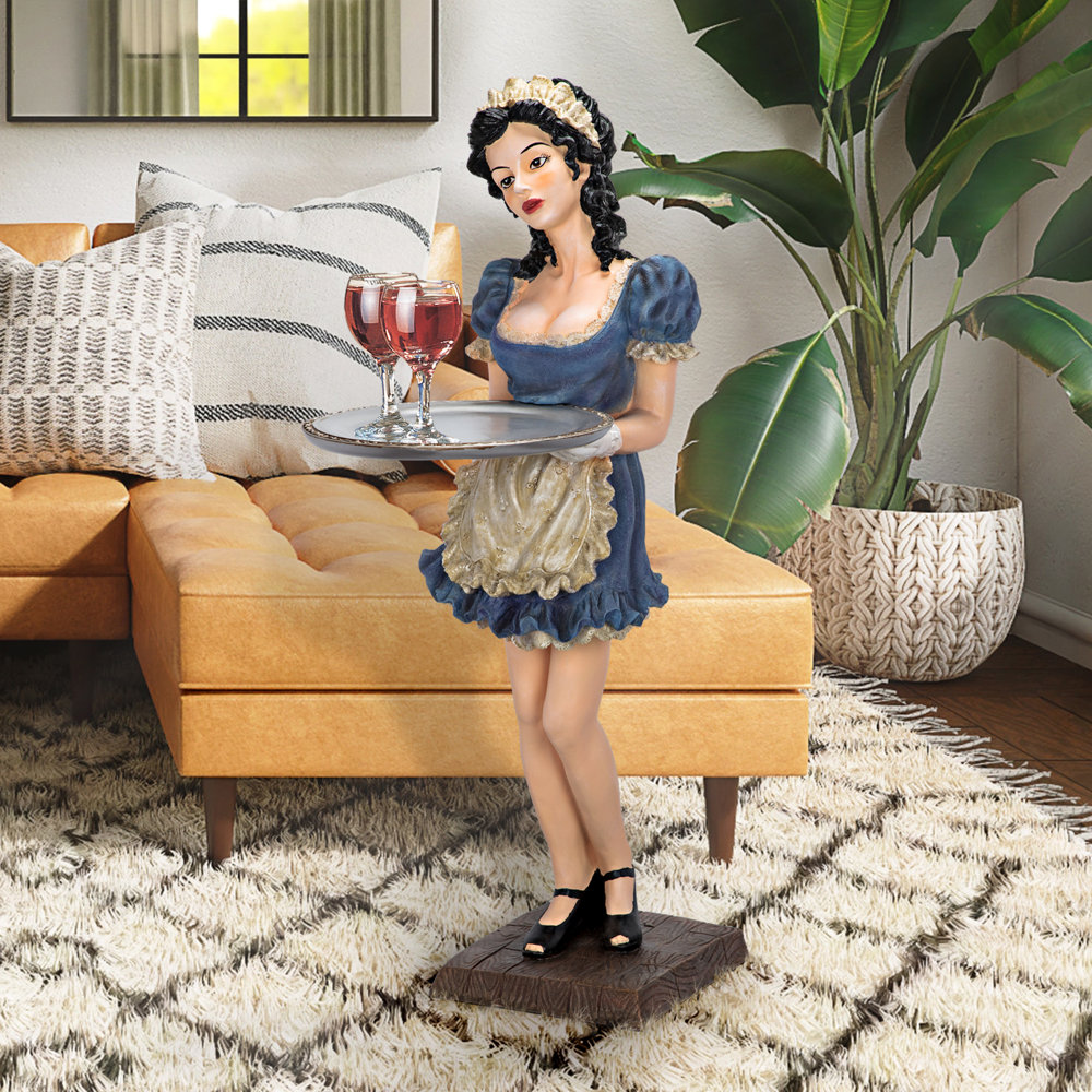 Design Toscano Genevieve the Buxom French Maid Statue & Reviews | Wayfair