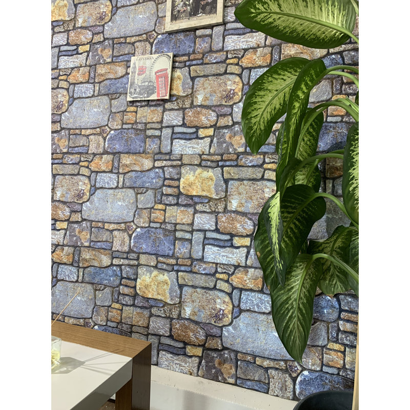 19.7" x 39.4" Wall Paneling (5-pack), Periwinkle Ginger