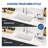 27" L x 19" W White Fireclay Drop-In/Undermount Kitchen Sink with Sink Grid and Basket Strainer