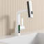 Robinet de lavabo de salle de bain à affichage numérique à DEL escamotable, robinet de lavabo rotatif cascade rotatif 360 ° à poignée simple 3-en-1 avec hauteur réglable-110712557