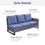 Ensemble de conversation modulaire avec coussins 3 pièces Naresa-397226978