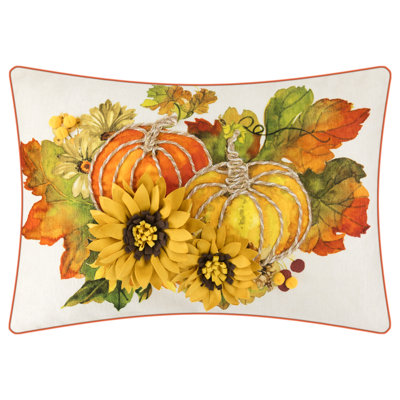 Appliqued Polyester Velvet Pillow Cover