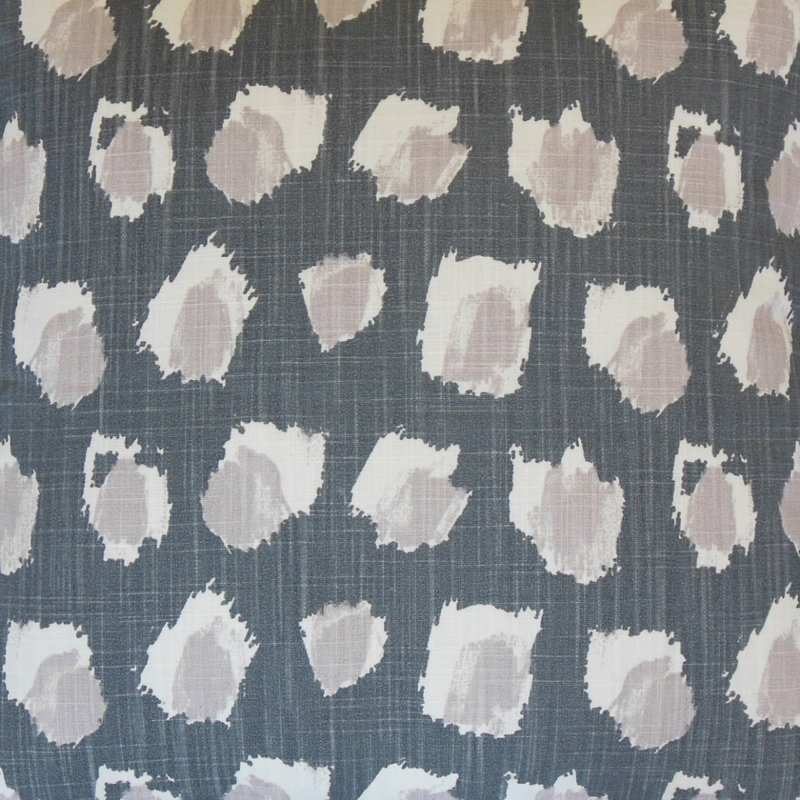 Coussin décoratif en coton Zedd Ikat, Hauteur (24 po) x largeur (24 po), Gelée de vin